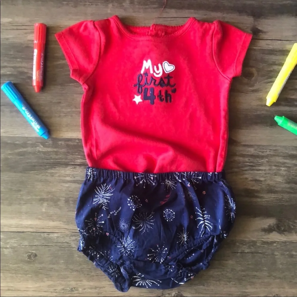 Carter’s OldNavy 4th of July Onesie & Diaper Cover